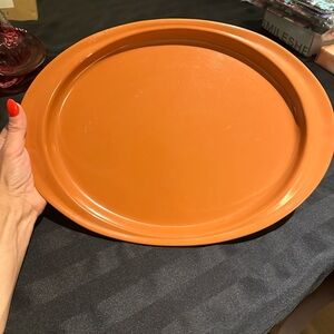 Vintage RAINBOWEAR Melamine Melmac Orange serving platter